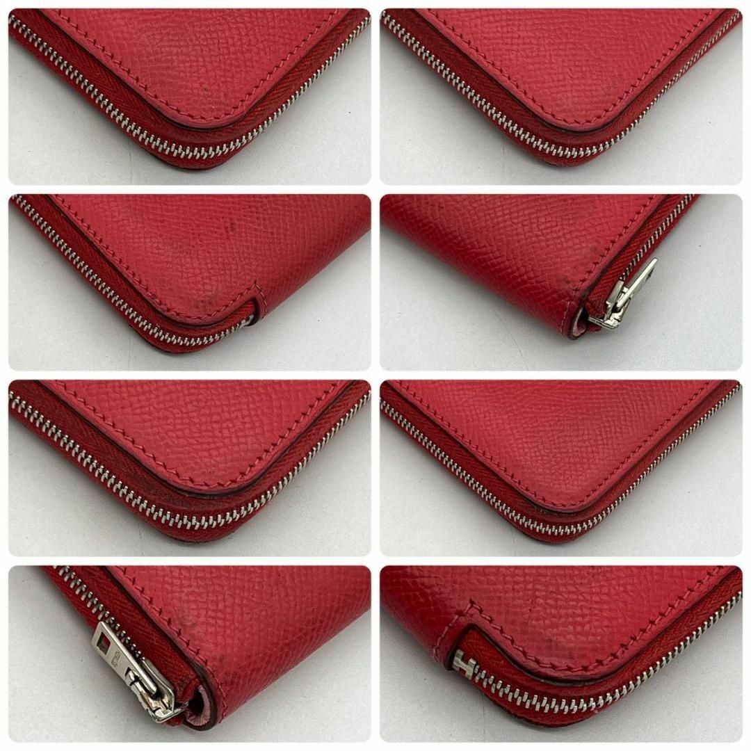 エルメス アザップ シルクイン コンパクト財布 レッド タイガー エルメス アザップ シルクイン コンパクト財布 レッド タイガー