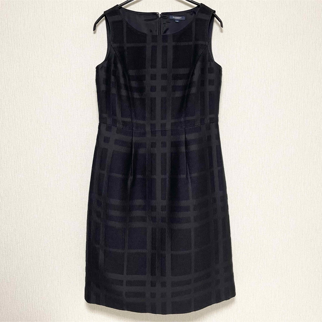 BURBERRY バーバリー ウール シルク ワンピース ノバチェック 40 BURBERRY バーバリー ウール シルク ワンピース ノバチェック 40
