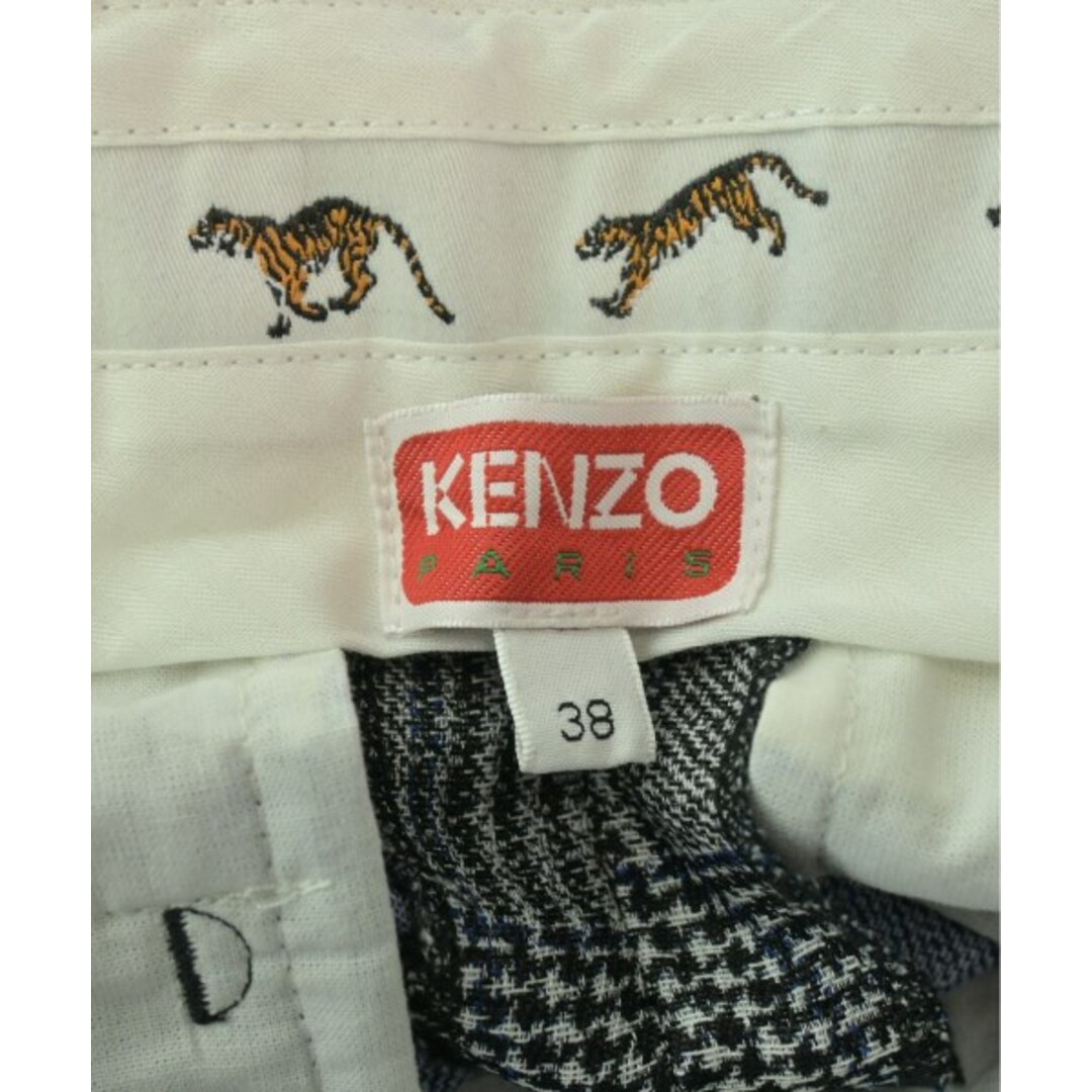 KENZO - KENZO スラックス 38(M位) グレーx黒x青等(グレン KENZO - KENZO スラックス 38(M位) グレーx黒x青等(グレン