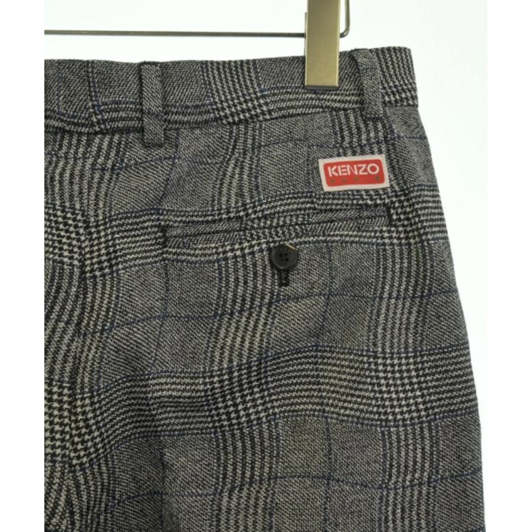 KENZO - KENZO スラックス 38(M位) グレーx黒x青等(グレン KENZO - KENZO スラックス 38(M位) グレーx黒x青等(グレン