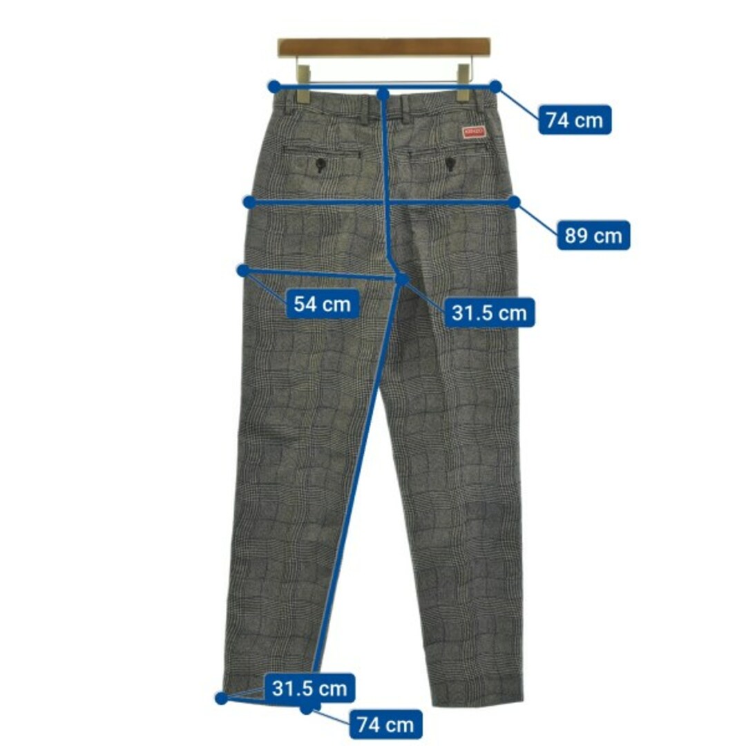 KENZO - KENZO スラックス 38(M位) グレーx黒x青等(グレン KENZO - KENZO スラックス 38(M位) グレーx黒x青等(グレン