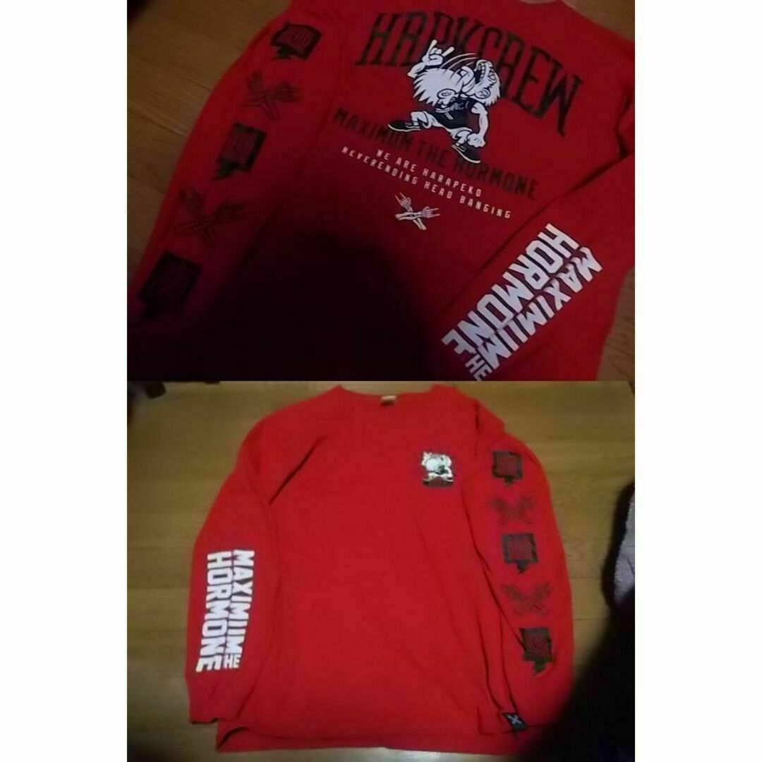 未使用 マキシマムザホルモン ホルモン ロング Tシャツ ロンT XL 赤 未使用 マキシマムザホルモン ホルモン ロング Tシャツ ロンT XL 赤