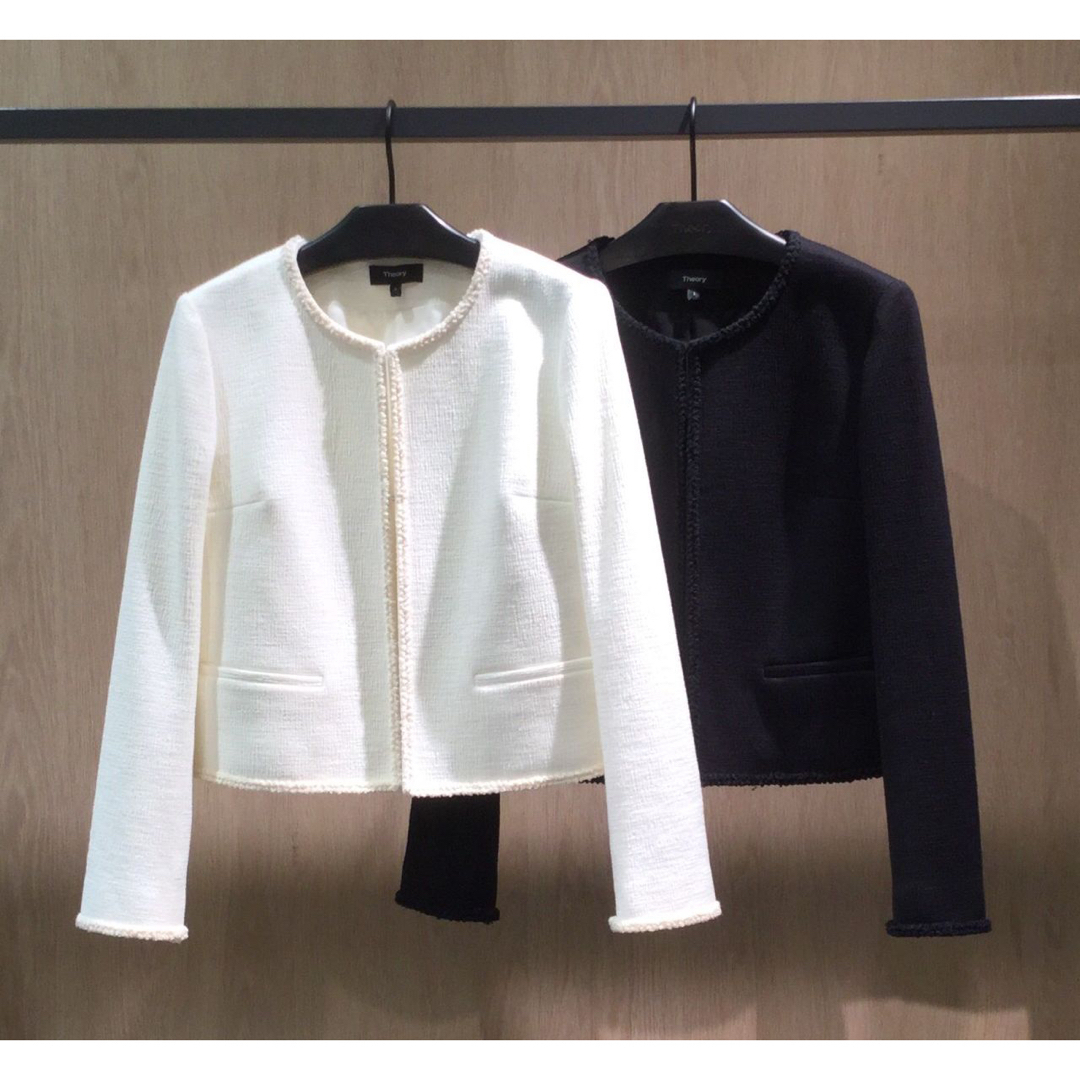 Theory 19ss ノーカラージャケット Theory 19ss ノーカラージャケット