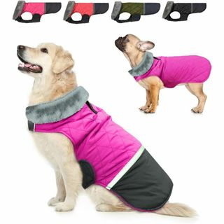 ペット　犬　防寒着 アップグレード 犬服 ジャケット 犬 コート S(ペット服/アクセサリー)