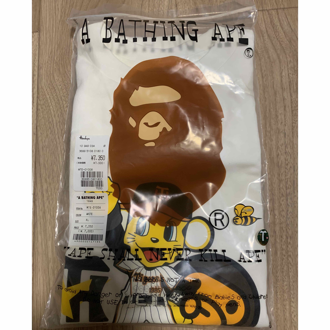 新品・未開封・未使用 阪神タイガースAPEコラボTシャツXLサイズ 新品・未開封・未使用 阪神タイガースAPEコラボTシャツXLサイズ