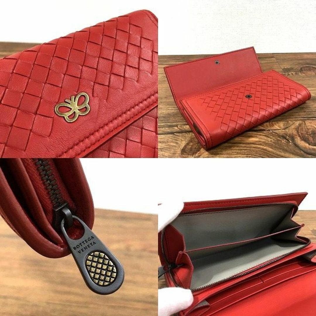 BOTTEGA VENETA - 送料込み! 極美品 BOTTEGAVENETA 長財布 蝶々 BOTTEGA VENETA - 送料込み! 極美品 BOTTEGAVENETA 長財布 蝶々