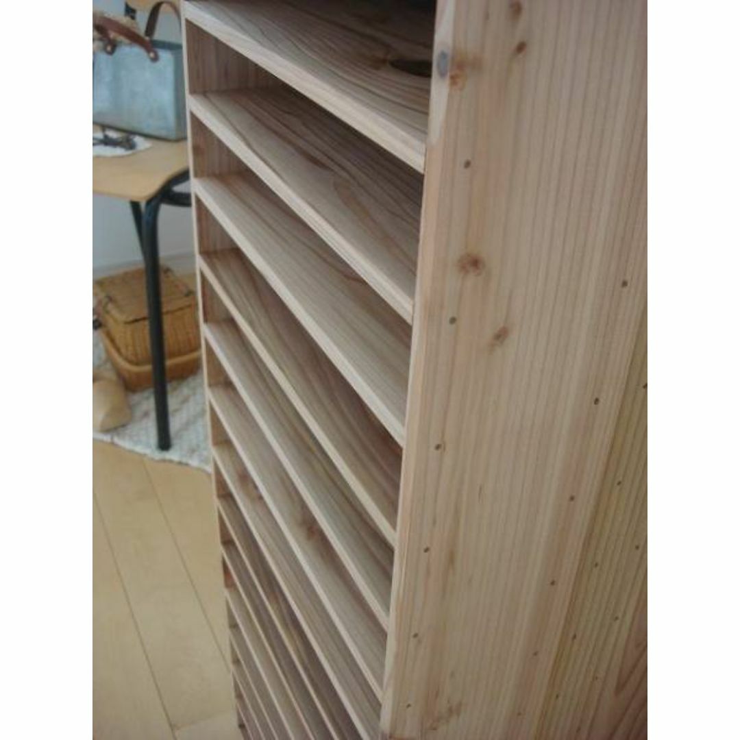 ☆送料無料☆サイズ変更可能☆A4木製14段書類棚②/無垢材 ☆送料無料☆サイズ変更可能☆A4木製14段書類棚②/無垢材