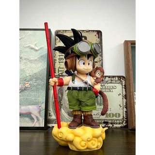ドラゴンボールフィギュア　孫悟空　飛行服　モンキー付き　PVC ガレージキット(アニメ/ゲーム)