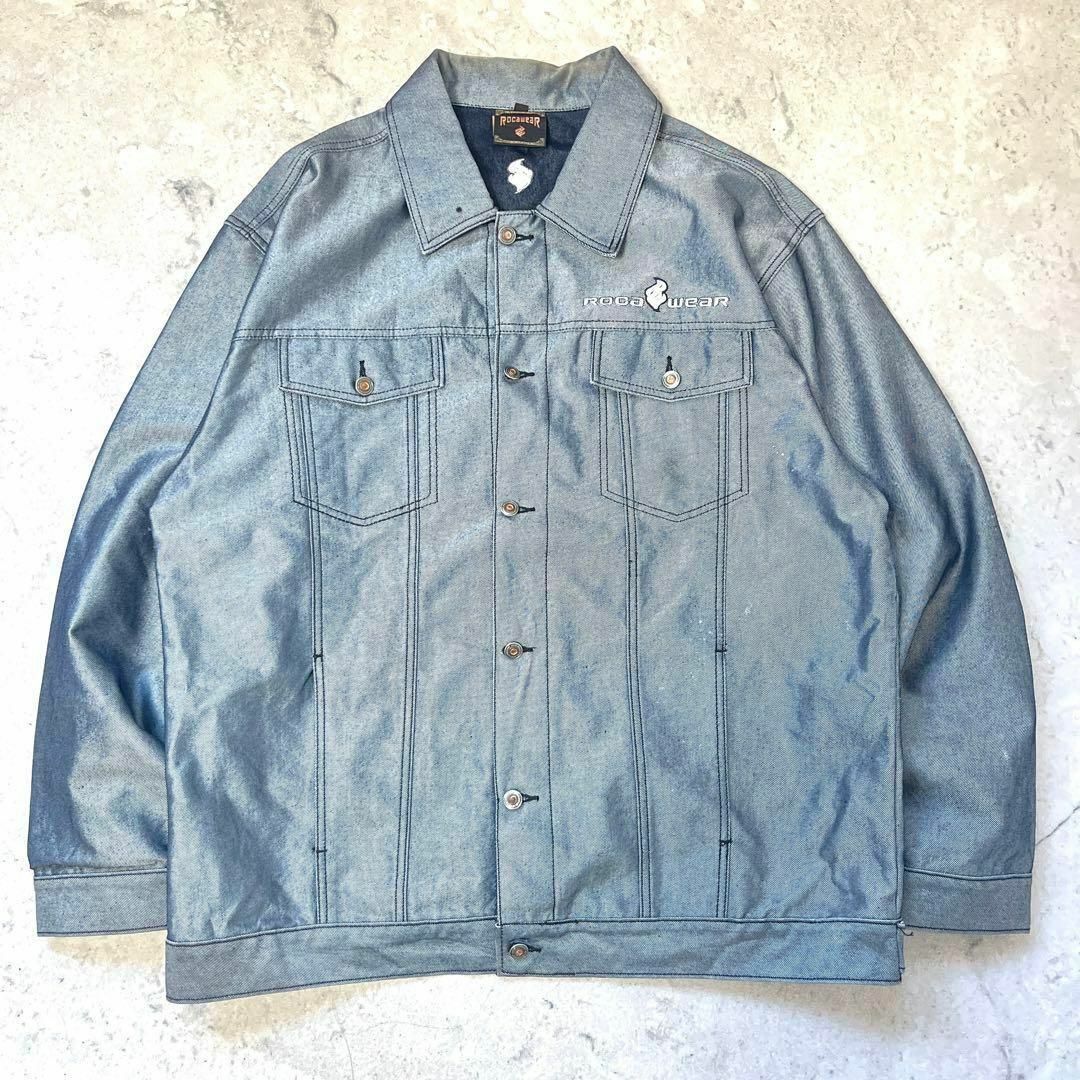 Rocawear - 【90s ロカウェア】XXL シルバー トラッカー Rocawear - 【90s ロカウェア】XXL シルバー トラッカー