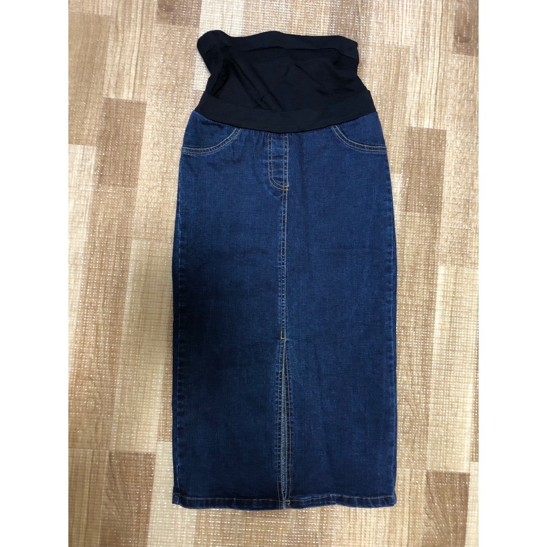 CHOCOA(チョコア)のchocoa マタニティデニムスカート キッズ/ベビー/マタニティのマタニティ(マタニティボトムス)の商品写真