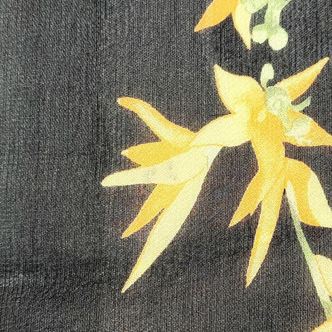 ☆Ferragamo☆ ストール シフォン 花 蝶 シルク ブラック