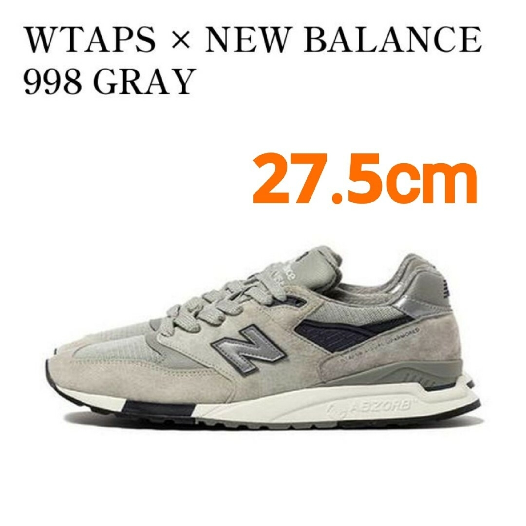 New Balance - WTAPS×New Balance☆998グレー 27.5cmダブル New Balance - WTAPS×New Balance☆998グレー 27.5cmダブル