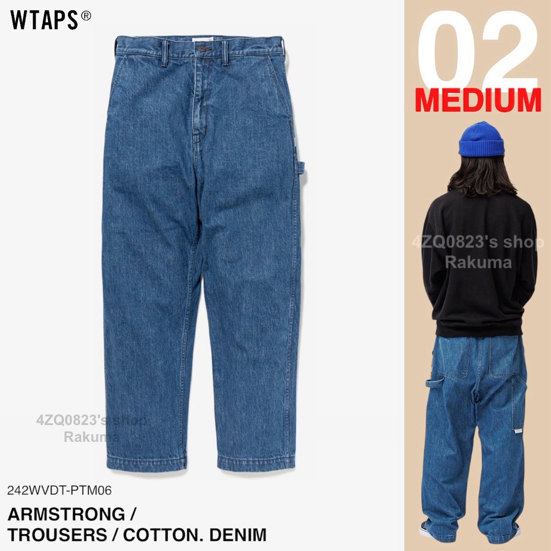 W)taps - WTAPS ARMSTRONG TROUSERS COTTON DENIM Mの通販 by W)taps - WTAPS ARMSTRONG TROUSERS COTTON DENIM Mの通販 by