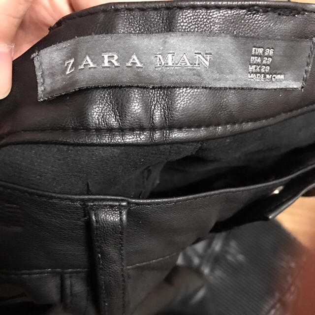 ZARA(ザラ)のZARA MAN☆ザラ☆フェイクレザーパンツ メンズのパンツ(その他)の商品写真