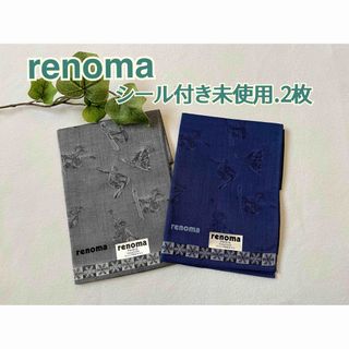 RENOMA - renoma HOMME 中綿入り ウールステンカラーコート 総柄 ネイビーの通販｜ラクマ