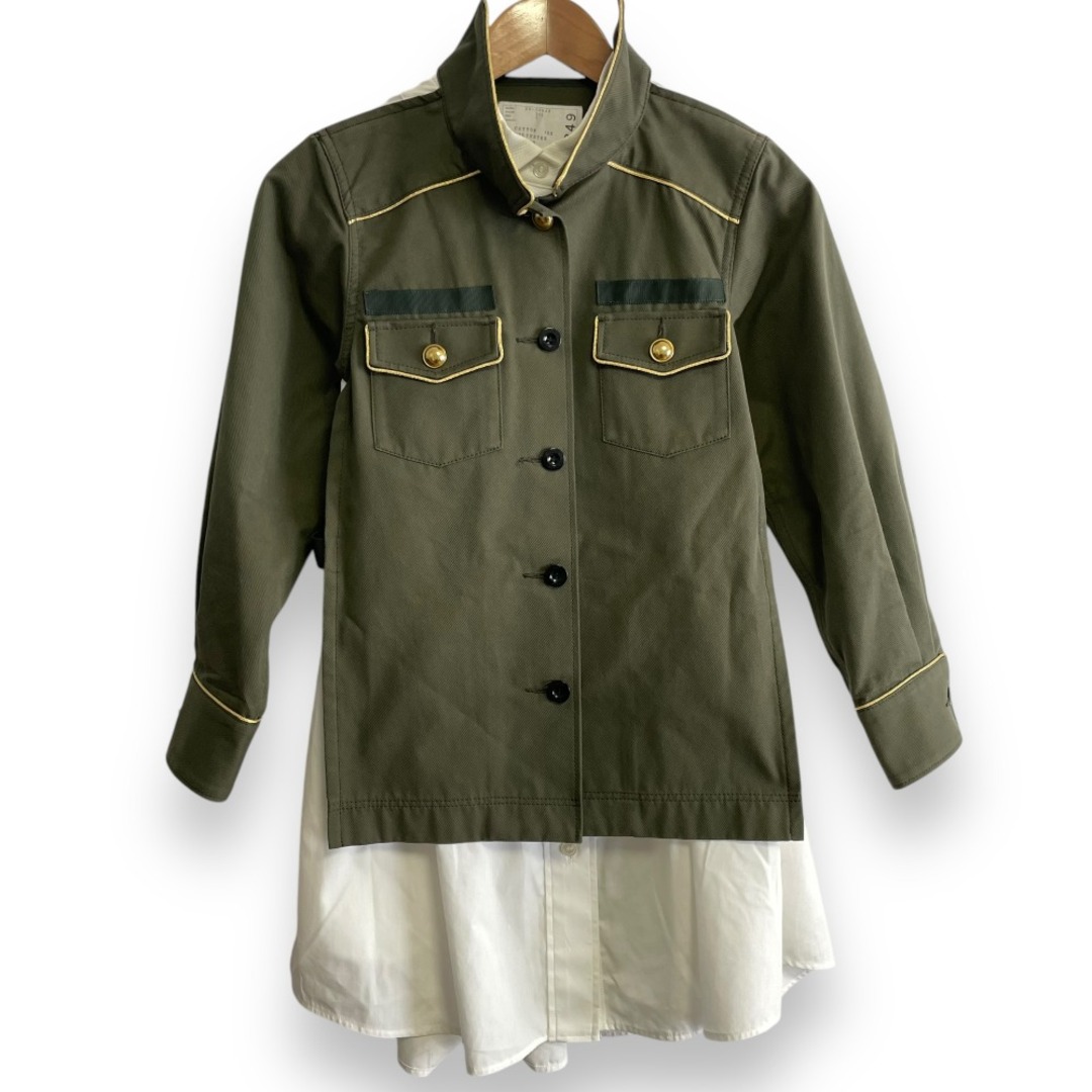 sacai - 美品 20AW sacai サカイ コンボミリタリーシャツ sacai - 美品 20AW sacai サカイ コンボミリタリーシャツ