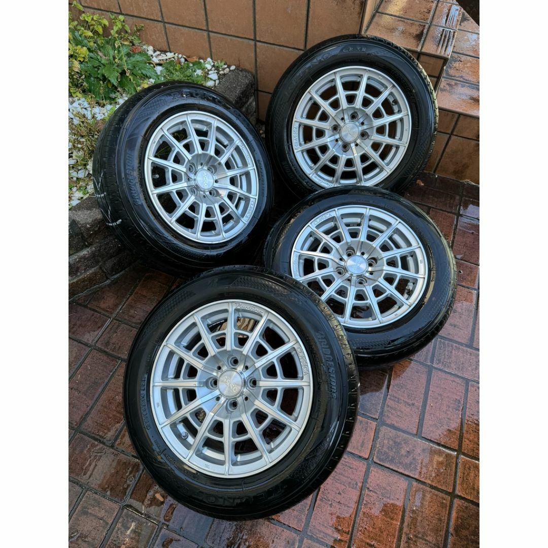 BRIDGESTONE - FIAT500専用のアルミホイール＆タイヤ 4本セット