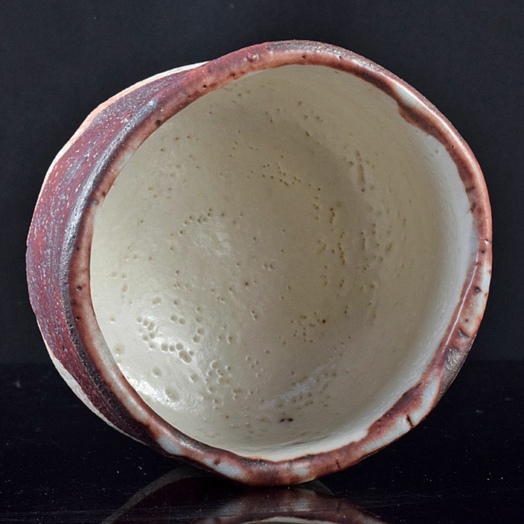 加藤唐九郎 一無斎(一ム斎)作 志野茶碗 銘紫雲 共布共箱二重箱 加藤唐九郎 一無斎(一ム斎)作 志野茶碗 銘紫雲 共布共箱二重箱