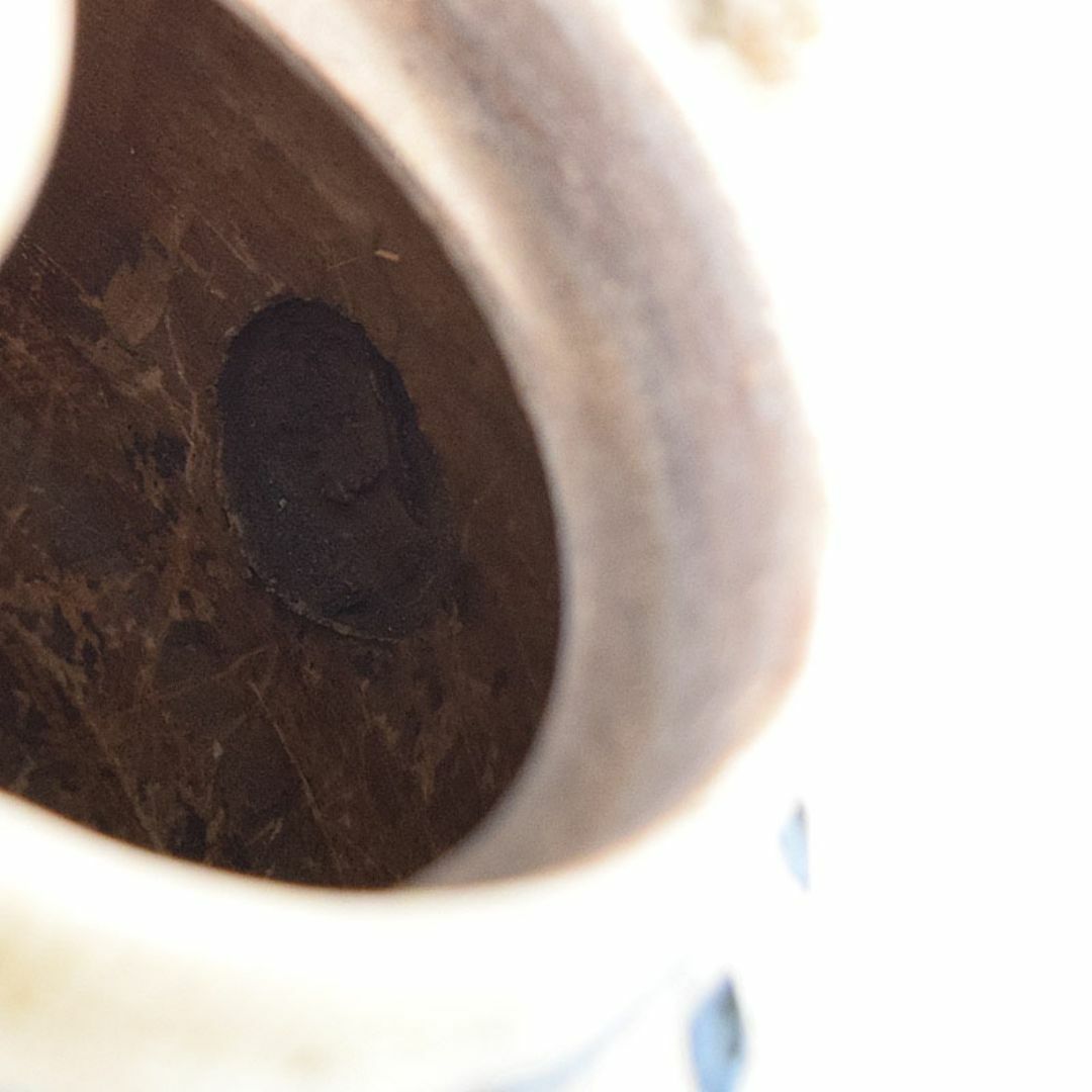 煎茶道具 益子焼 染付花文 大きめ急須 茶壷 時代箱 C R8055C 煎茶道具 益子焼 染付花文 大きめ急須 茶壷 時代箱 C R8055C