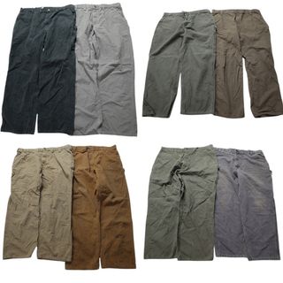古着卸 まとめ売り カーハート ダック ペインターパンツ 8枚セット (メンズ 44 /42 ) アメカジ ワーク系 ブラック グレー グリーン MX2003(その他)