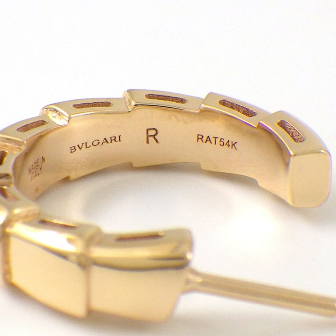 BVLGARI - ブルガリ BVLGARI フープ ピアス セルペンティ K18PG BVLGARI - ブルガリ BVLGARI フープ ピアス セルペンティ K18PG