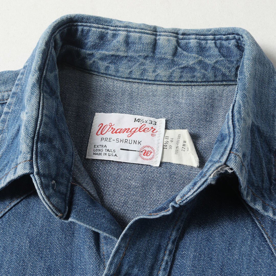 Wrangler - Wrangler ラングラー シャツ サイズ:14 1/2×33 70s Wrangler - Wrangler ラングラー シャツ サイズ:14 1/2×33 70s