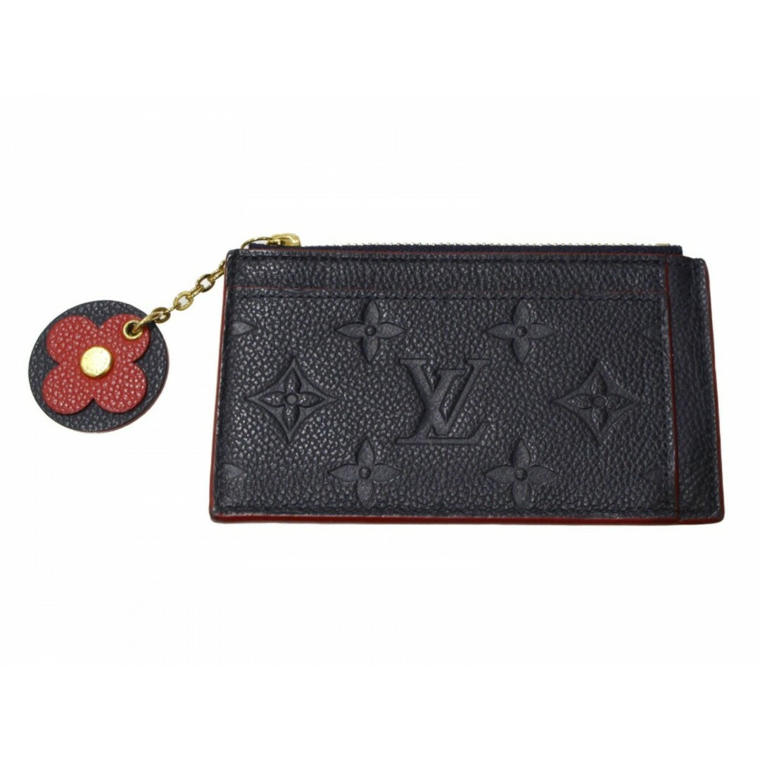 LOUIS VUITTON - LOUIS VUITTON　ルイヴィトン　ポルトカルトジップ　M68338　コインケース　ネイビー系×レッド系　モノグラム・アンプラントレザー　定番　人気　レディース　ギフト　プレゼント包装可【中古】松前R56号店