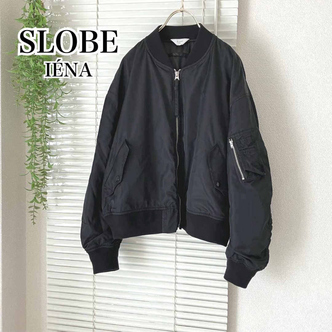 2023AW】SLOBE IENA ショートワイドボマーブルゾン MA-1 2023AW】SLOBE IENA ショートワイドボマーブルゾン MA-1