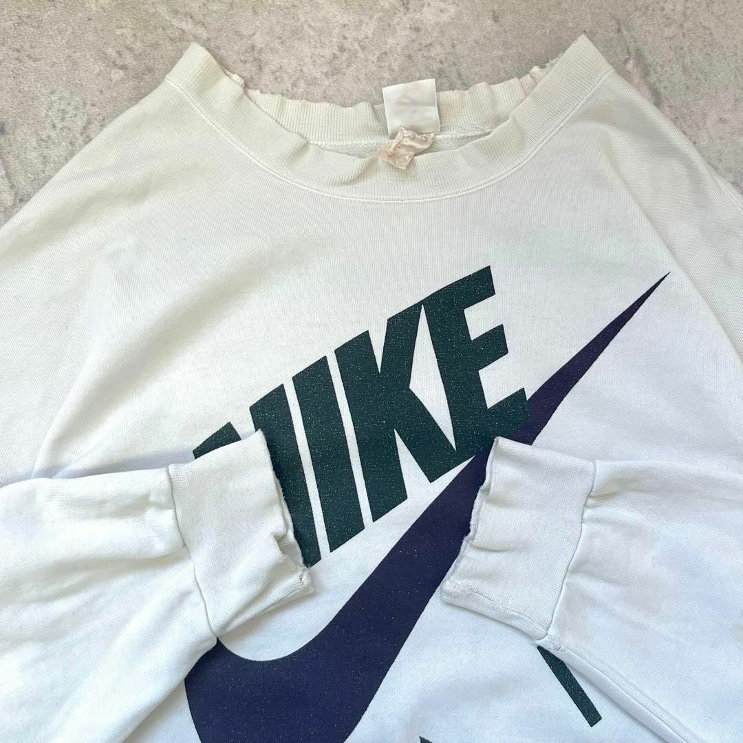 NIKE - 【90s ヴィンテージナイキ】XL 銀タグ ビッグプリント NIKE - 【90s ヴィンテージナイキ】XL 銀タグ ビッグプリント