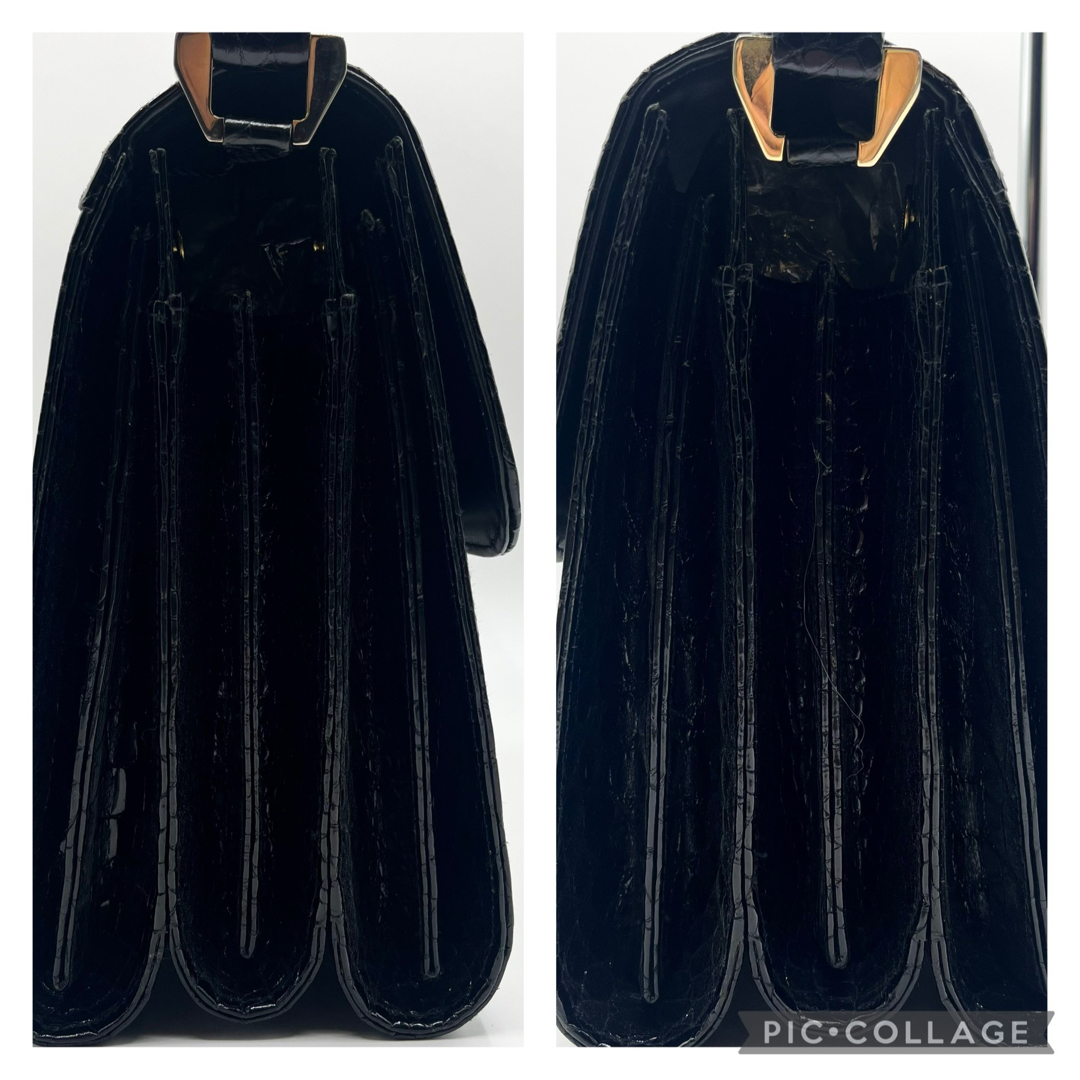 COMTESSE - 良品 コンテス ハンドバッグ 本クロコ ワン COMTESSE - 良品 コンテス ハンドバッグ 本クロコ ワン