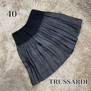 トラサルディ(Trussardi)の美品♡トラサルディ♡シアースカート♡たっぷりギャザー♡(ひざ丈スカート)