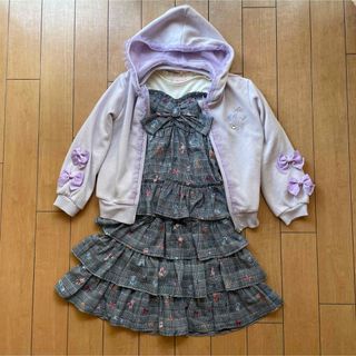 mezzo piano - メゾピアノ セットアップ&パーカー まとめ売り mezzo piano - メゾピアノ セットアップ&パーカー まとめ売り