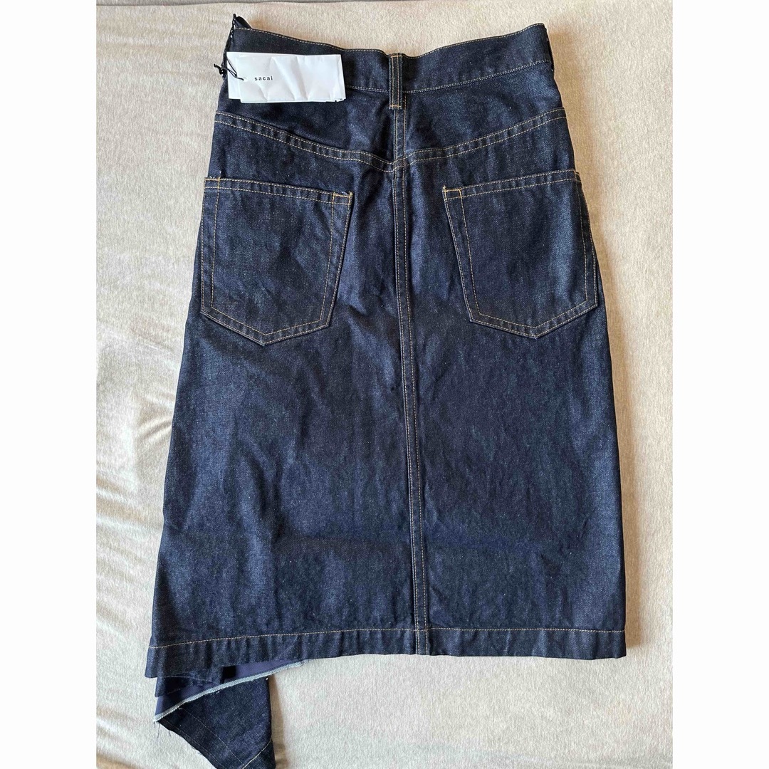 sacai - 2新品 sacai レディース デニム ウール 切り替え sacai - 2新品 sacai レディース デニム ウール 切り替え