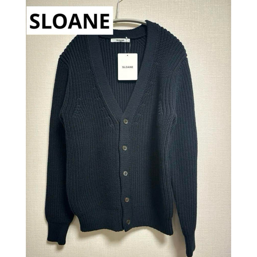 新品 SLOANE ユニセックス Vネックカーディガン ニット セーター S 新品 SLOANE ユニセックス Vネックカーディガン ニット セーター S