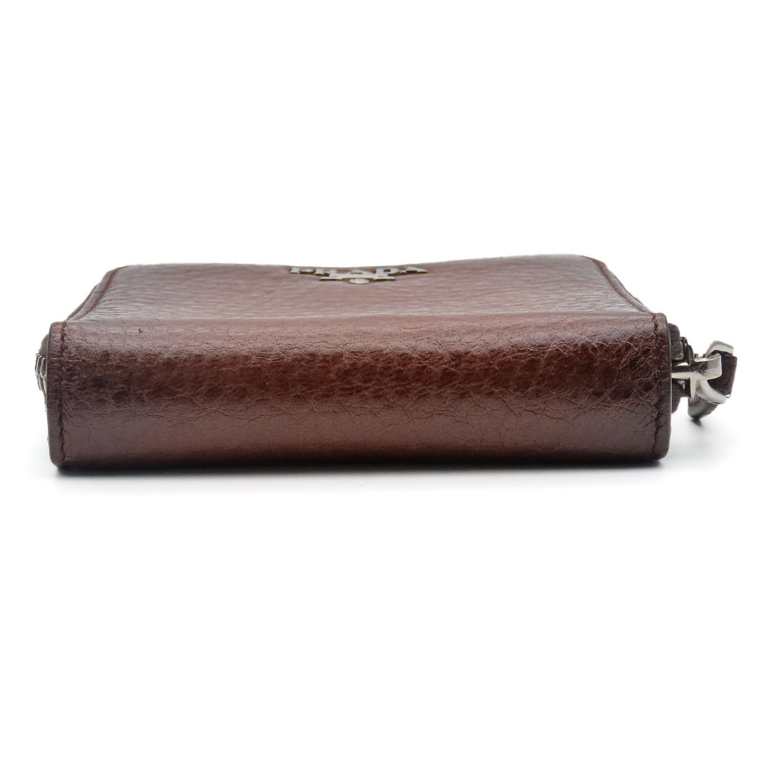PRADA - 【中古】 プラダ 二つ折り財布 1M0522 レザー CACAO PRADA - 【中古】 プラダ 二つ折り財布 1M0522 レザー CACAO