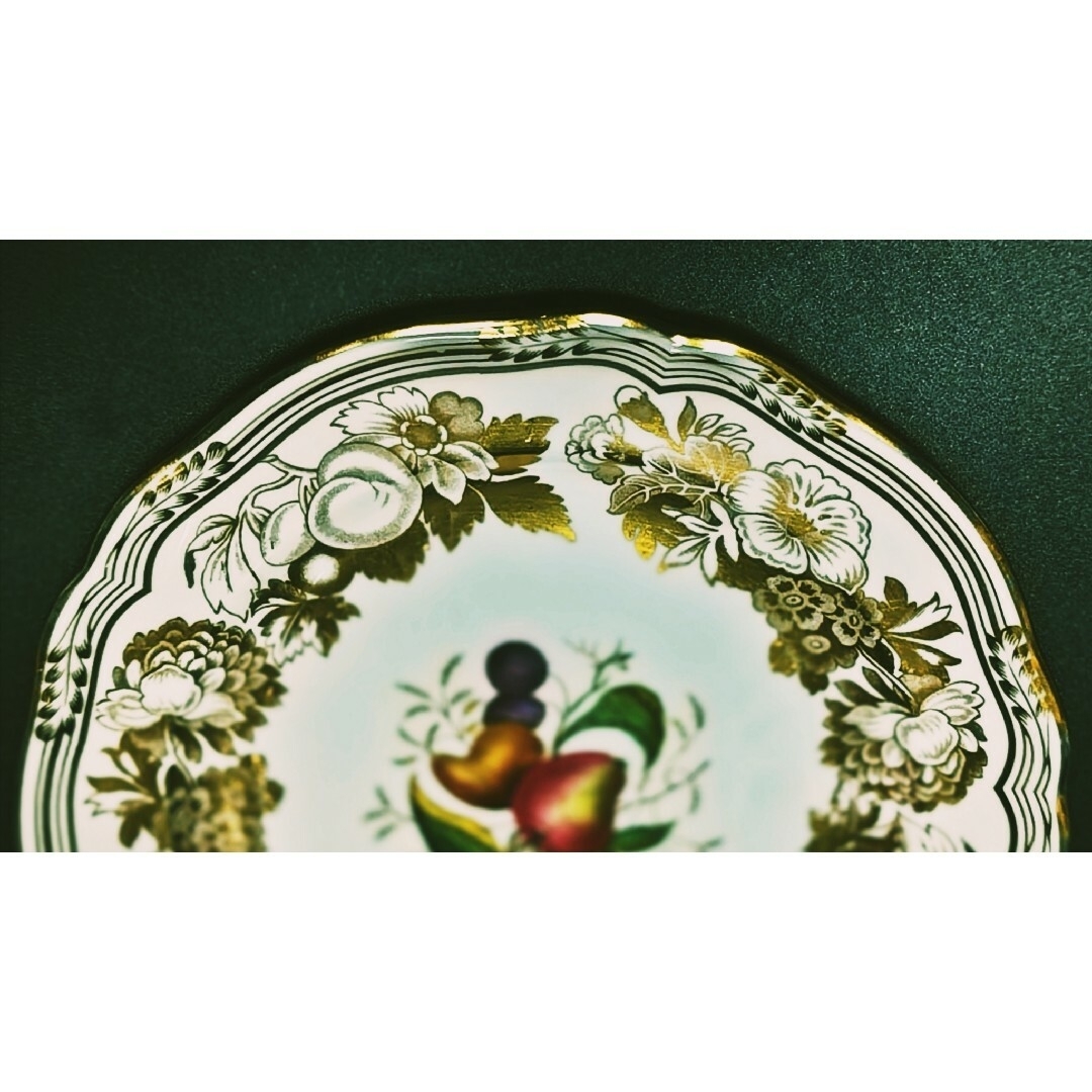 Spode - 美品 スポード ゴールデンバレー ケーキプレート その2 Spode - 美品 スポード ゴールデンバレー ケーキプレート その2