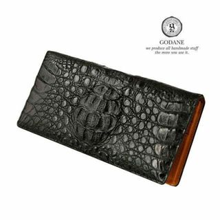 【新品】GODANE 天然 クロコダイル 革 8008 メンズ 長財布(長財布)
