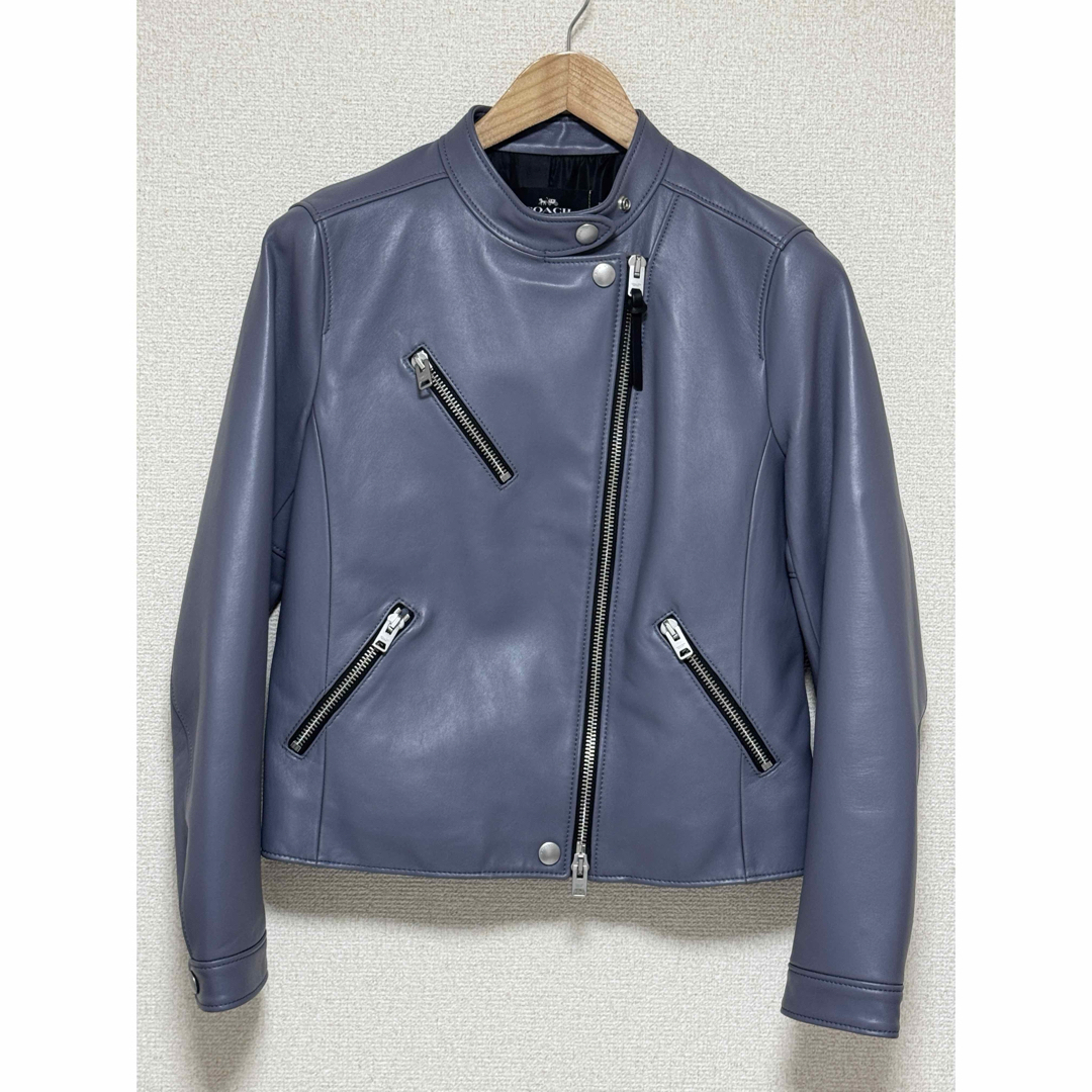 COACH - コーチ 超美品 レザーライダースジャケット レディース COACH - コーチ 超美品 レザーライダースジャケット レディース
