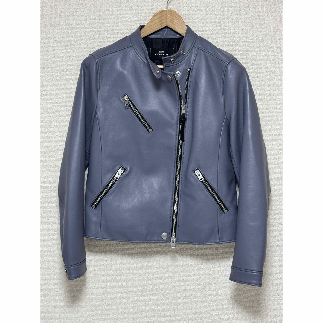COACH - コーチ 超美品 レザーライダースジャケット レディース COACH - コーチ 超美品 レザーライダースジャケット レディース