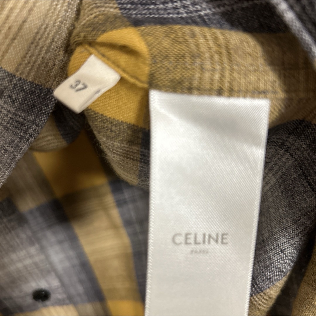 CELINE - セリーヌ 21ss ルーズレーヨンチェックシャツ 37 CELINE - セリーヌ 21ss ルーズレーヨンチェックシャツ 37
