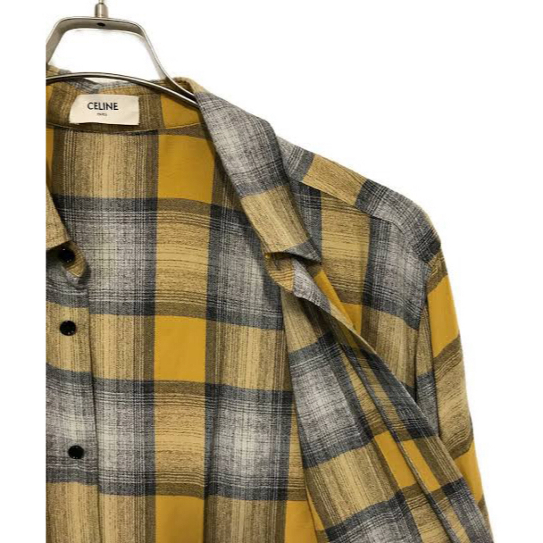 CELINE - セリーヌ 21ss ルーズレーヨンチェックシャツ 37 CELINE - セリーヌ 21ss ルーズレーヨンチェックシャツ 37