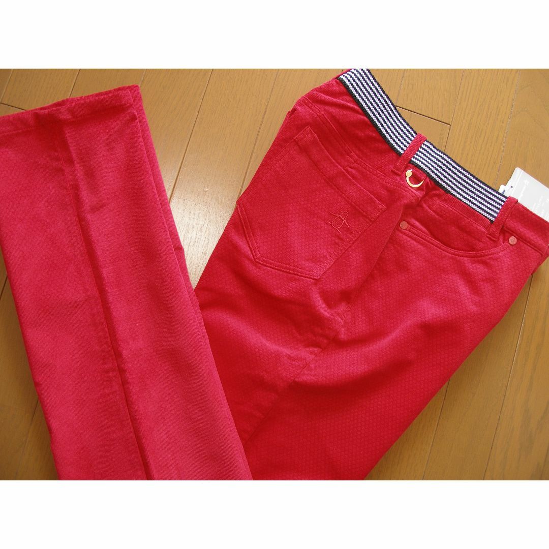 Munsingwear - マンシングウエア ゴルフウェア コーデュロイパンツ レディースMサイズ RED