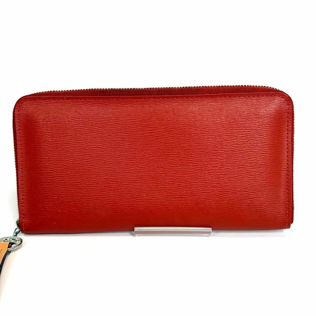 美品】LONGCHAMP ロンシャンラウンドジップ 長財布 レザー 美品】LONGCHAMP ロンシャンラウンドジップ 長財布 レザー