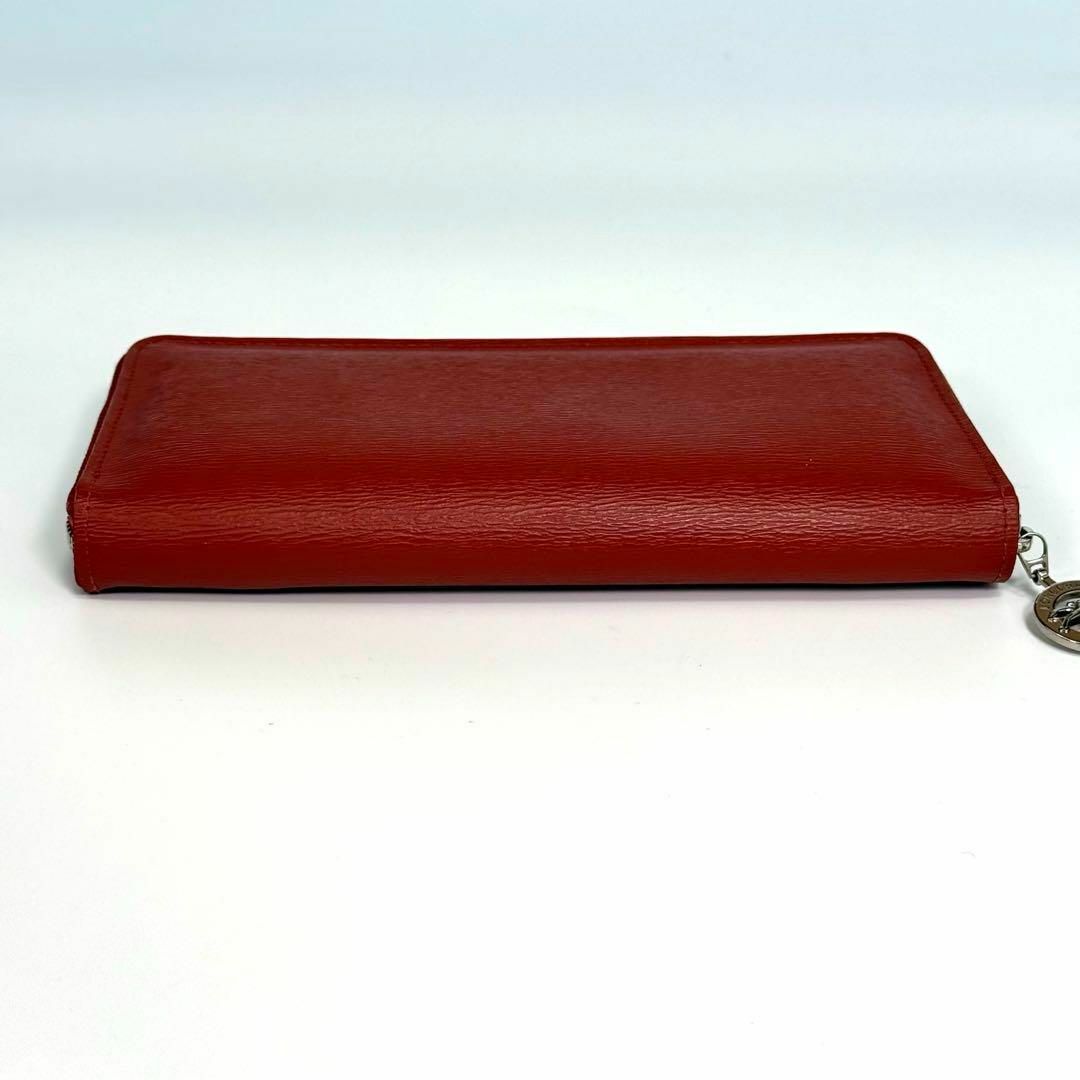 美品】LONGCHAMP ロンシャンラウンドジップ 長財布 レザー 美品】LONGCHAMP ロンシャンラウンドジップ 長財布 レザー