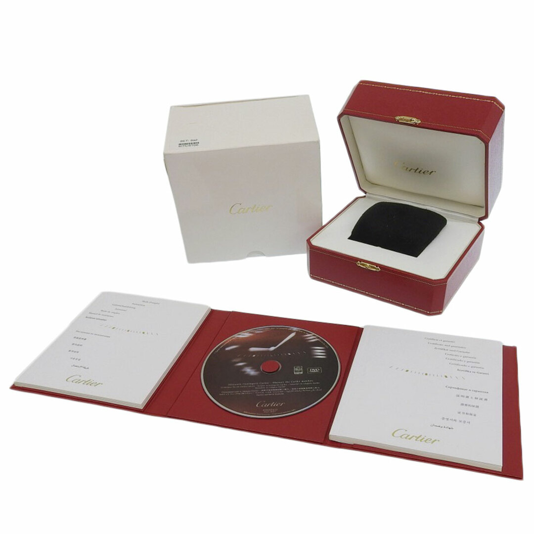 Cartier - 箱付美品 カルティエ CARTIER 2010年商品 PCWA0433 DVD & ウォッチボックス 取扱説明書付 レディース メンズ ボルドー×ゴールド 腕時計ケース マスト ドゥ カルティエ