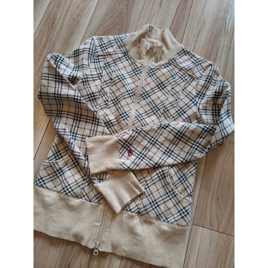 BURBERRY BLUE LABEL ノバチェック トレーナー ジップ