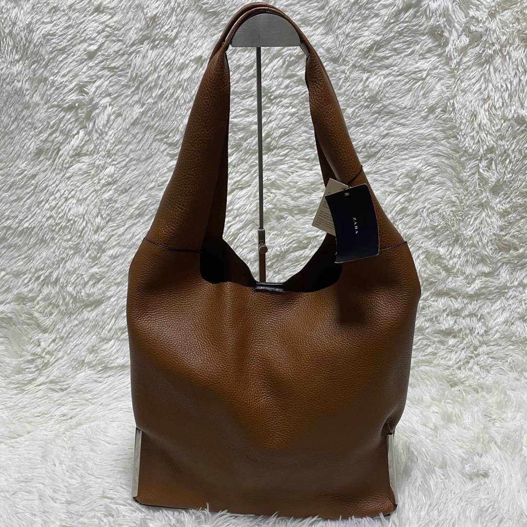 ZARA - 新品タグ付き ZARA ザラ レザー 牛革 トートバッグ 肩 ZARA - 新品タグ付き ZARA ザラ レザー 牛革 トートバッグ 肩