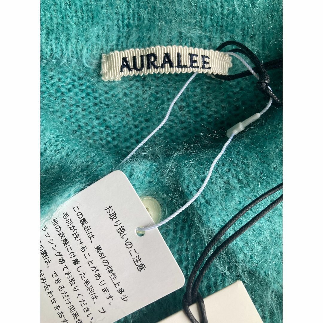AURALEE - AURALEE BRUSHED SUPER POLO モヘア ニットポロ 4の AURALEE - AURALEE BRUSHED SUPER POLO モヘア ニットポロ 4の