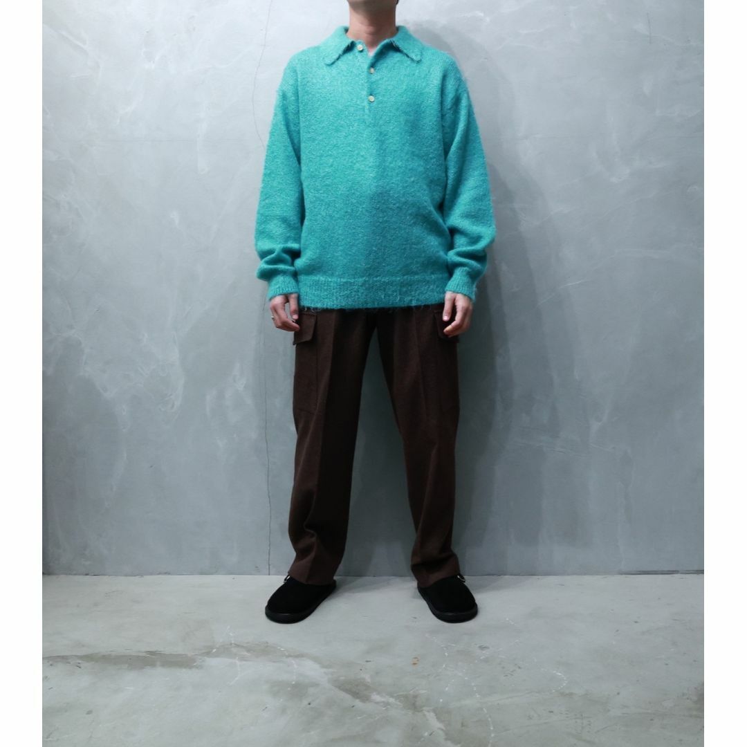 AURALEE - AURALEE BRUSHED SUPER POLO モヘア ニットポロ 4の AURALEE - AURALEE BRUSHED SUPER POLO モヘア ニットポロ 4の