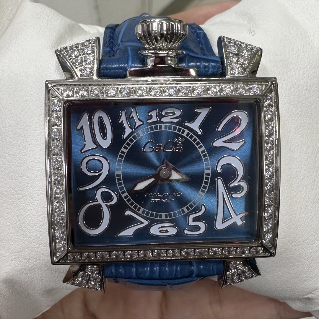 【着後レビューで 送料無料】 新品】ガガミラノ gagamilano ダイヤモンド 木箱 メンズ 時計